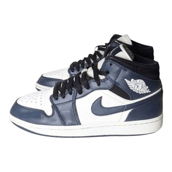 NIKE Air Jordan 1 Mid \'Armory Navy\' Sneakers Size 9 main image 7
